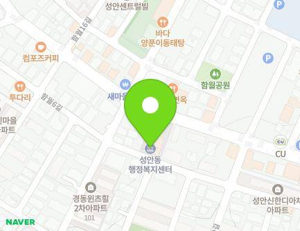 울산광역시 중구 백양로 34 (성안동, 성안동주민센터) 지도