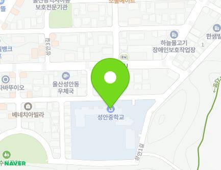 울산광역시 중구 성안2길 30 (성안동, 성안중학교) 지도