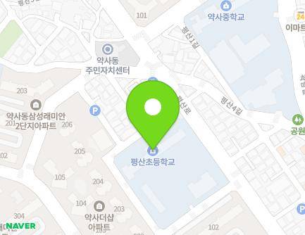 울산광역시 중구 평산로 25 (약사동, 평산초등학교) 지도