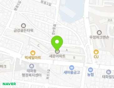 울산광역시 중구 평동2길 50 (유곡동, 새운6차태화아파트) 지도