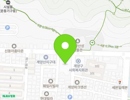 인천광역시 계양구 계양산로102번길 4 (계산동, 계양산공영주차장) 지도