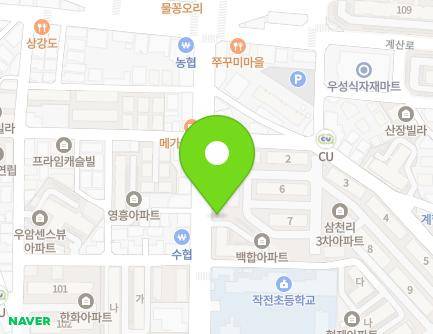 인천광역시 계양구 주부토로 466 (작전동, 백합아파트) 지도