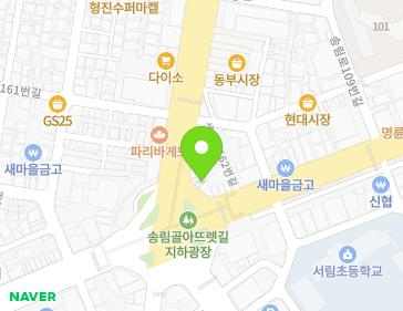 인천광역시 동구 송림로 91 (송림동) 지도
