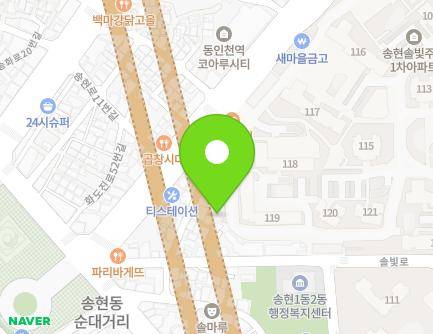 인천광역시 동구 송현로16번길 13-5 (송현동, 예주어린이집) 지도