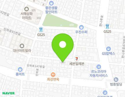 인천광역시 미추홀구 한나루로477번길 25 (용현동, 고려주택) 지도