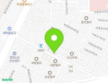 인천광역시 미추홀구 독배로382번길 33-3 (용현동, 국일다세대주택) 지도