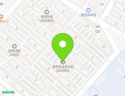 인천광역시 미추홀구 낙섬동로 9 (용현동, 금호타운) 지도