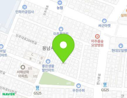 인천광역시 미추홀구 한나루로489번길 26-14 (용현동, 희망타운) 지도