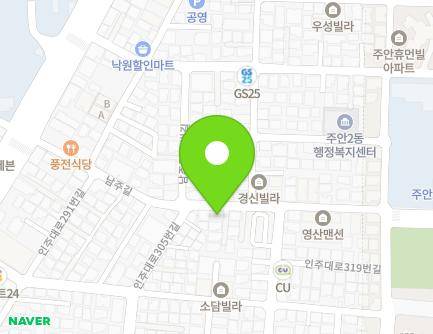 인천광역시 미추홀구 남주길 38 (주안동, 대경쉐르빌) 지도