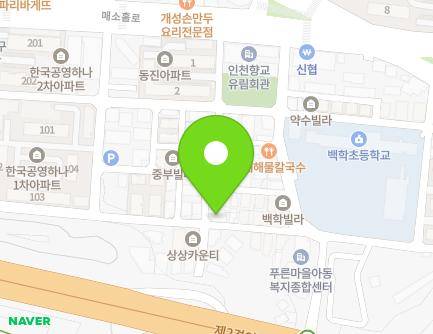 인천광역시 미추홀구 매소홀로438번길 33 (학익동) 지도