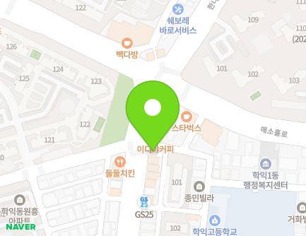 인천광역시 미추홀구 한나루로 358 (학익동) 지도