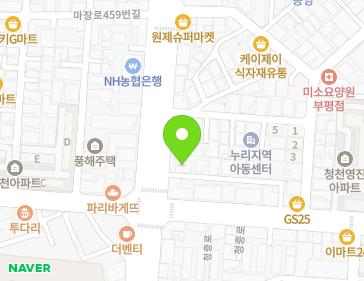 인천광역시 부평구 마장로 446 (청천동) 지도