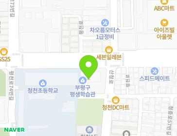인천광역시 부평구 산청로 129 (청천동, 부평구청소년복합문화센터) 지도