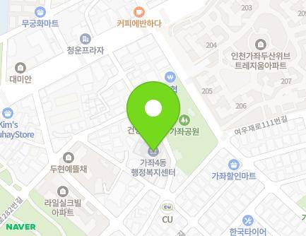 인천광역시 서구 장고개로280번길 14 (가좌동, 가좌4동행정복지센터) 지도