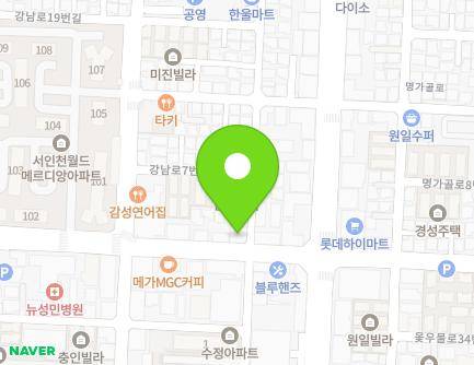 인천광역시 서구 강남로 1 (석남동, 뿌리유치원) 지도