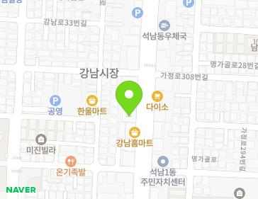 인천광역시 서구 가정로 301 (석남동) 지도