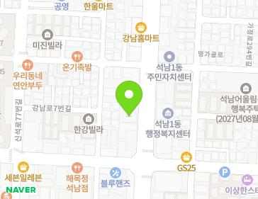 인천광역시 서구 가정로 287 (석남동) 지도