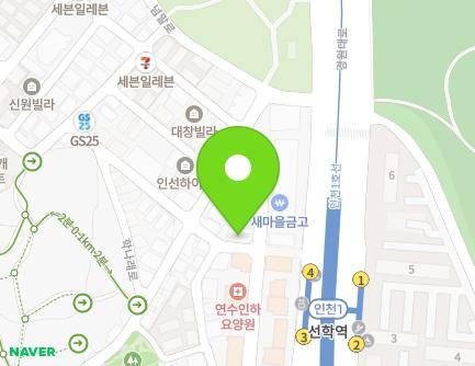 인천광역시 연수구 경원대로483번길 14 (선학동, 상가주택) 지도