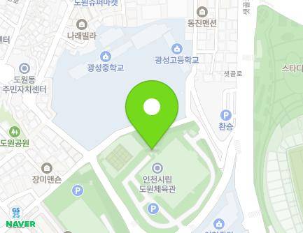 인천광역시 중구 샛골로41번길 10 (도원동, 인천시립도원체육관) 지도