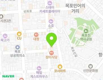 전남광주통합특별시 목포시 영산로40번길 21 (중동1가) 전남광주통합특별시 목포시 영산로40번길 21 (중동1가) 지도