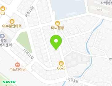 전남광주통합특별시 여수시 미평10길 26 (미평동, 행복한교회) 전남광주통합특별시 여수시 미평10길 26 (미평동, 행복한교회) 지도