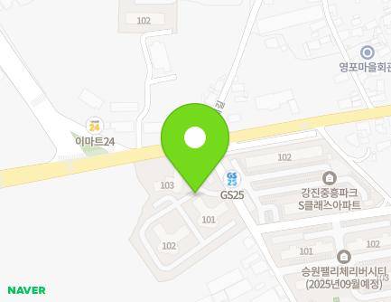 전라남도 강진군 군동면 백금포길 8 (강진코아루블루핀아파트) 지도