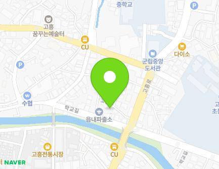 전라남도 고흥군 고흥읍 학교길 72-1 지도