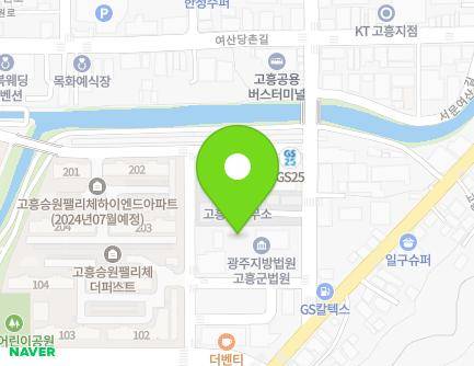 전라남도 고흥군 고흥읍 터미널길 7 (고흥군법원등기소) 지도