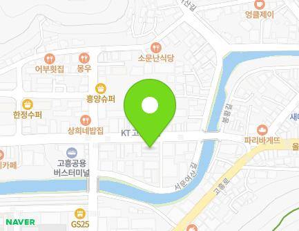 전라남도 고흥군 고흥읍 여산당촌길 7 지도
