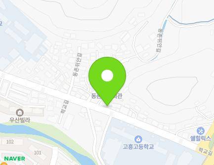 전라남도 고흥군 고흥읍 학교길 24-1 지도