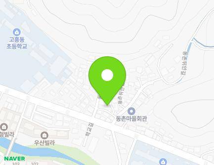 전라남도 고흥군 고흥읍 동촌뒤안길 3-12 지도