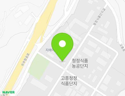 전라남도 고흥군 동강면 청정식품단지길 7 ((주)진솔미그린) 지도