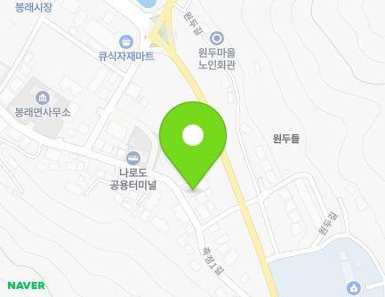전라남도 고흥군 봉래면 축정1길 31 (단란주점) 지도