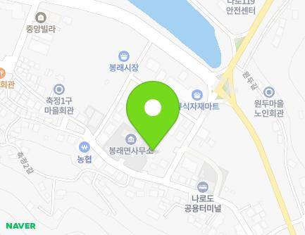 전라남도 고흥군 봉래면 나로도항길 8 (나로도교회) 지도