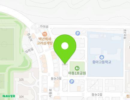 전라남도 광양시 등논3길 5-4 (마동, 엔젤유치원) 지도