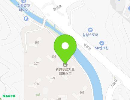 전라남도 광양시 성황수동로 22 (성황동, 광양푸르지오더퍼스트) 지도
