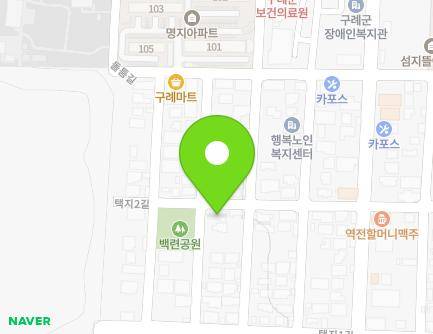 전라남도 구례군 구례읍 택지2길 41-1 (스타빌) 지도