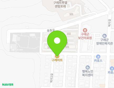 전라남도 구례군 구례읍 동편제길 43 (구례마트) 지도