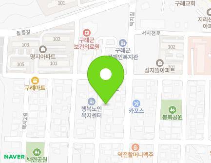 전라남도 구례군 구례읍 택지2길 32-14 (지리산원룸) 지도