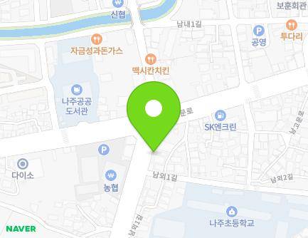 전라남도 나주시 나주로 106 (금성동, 한국천부교나주교회) 지도