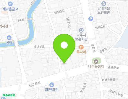 전라남도 나주시 금성길 4 (남내동, 태산샷시) 지도