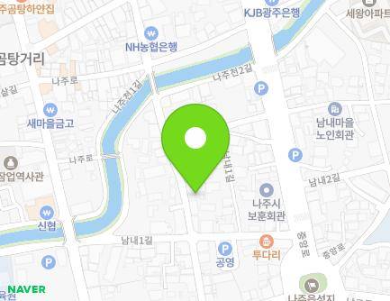 전라남도 나주시 금성길 14 (남내동, 미라클리너) 지도