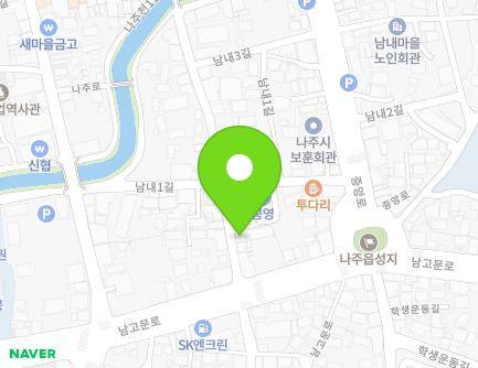 전라남도 나주시 금성길 4-1 (남내동, 옛날보리밥) 지도