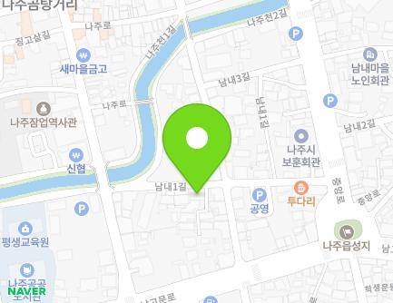 전라남도 나주시 남내1길 13 (남내동, 향성식당) 지도