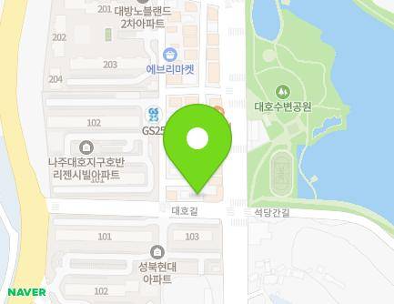 전라남도 나주시 대호길 45-14 (대호동, 용인대노안태권도장) 지도