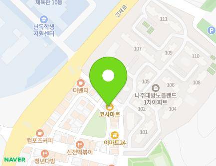 전라남도 나주시 대호길 76-13 (대호동, 코사마트) 지도