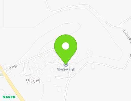 전라남도 나주시 동강면 성지길 24 (인동2구회관) 지도
