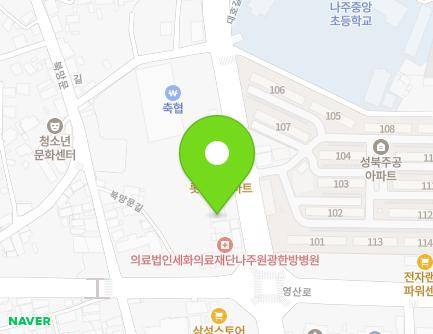전라남도 나주시 대호길 7 (성북동) 지도