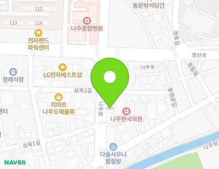 전라남도 나주시 나주로 206 (성북동) 지도