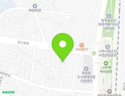 전라남도 나주시 학생운동길 43-18 (죽림동) 지도